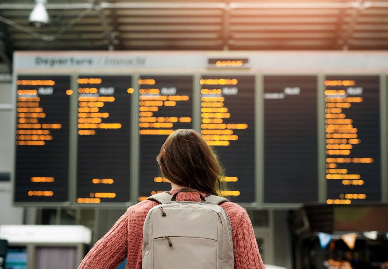 Colaboradora de uma empresa em uma viagem corporativa para São Paulo.