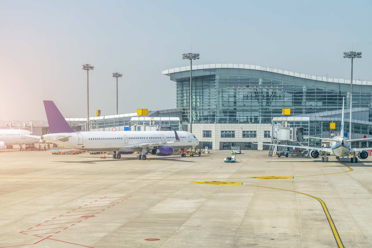 destaque para o maior aeroporto de São Paulo